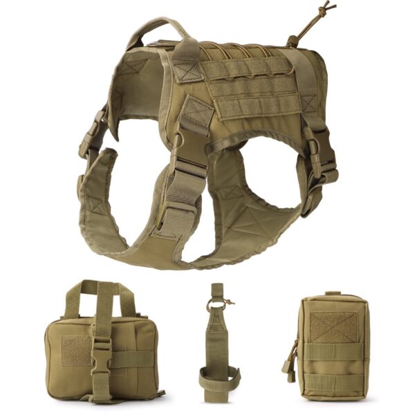 Outdoor Dog Vest Five Piece Suit Tactical Dog Clothing Dog Supplies - Image 4