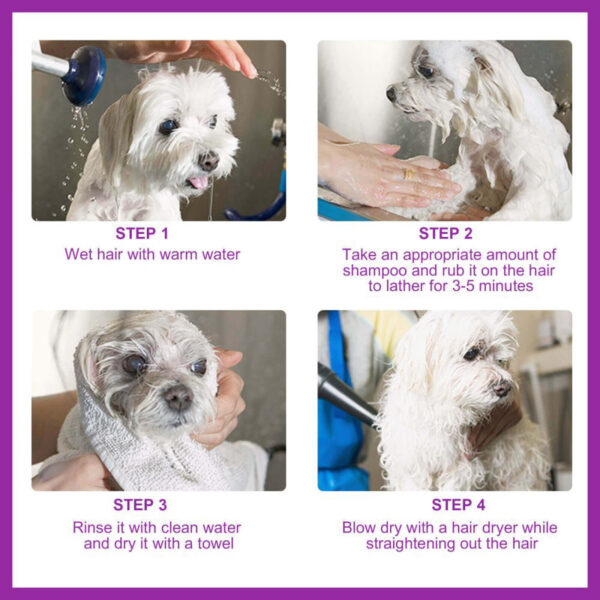 Pet Shampoo Pet Bath Relieve Skin Itching Hair Soft Non-knotted Shampoo - Image 9