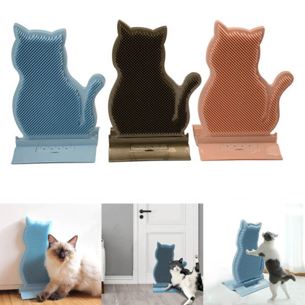 Cat Self Massage Brush Grooming Toy with Catnip Wall Corner Cat Self Groomer Shed Hair Removal Comb Cat Itching Brush Massage - Image 4