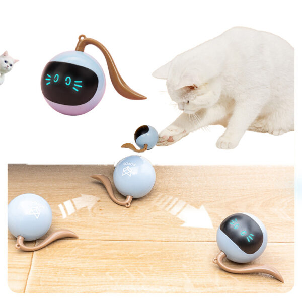 Pet Smart Interactive Colorful LED Rotating Ball - Image 9