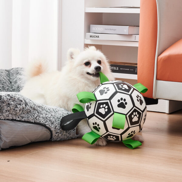 Interactive Dog Football Toy Soccer Ball Inflated Training Toy For Dogs Outdoor Border Collie Balls For Large Dogs Pet Supplies - Image 4