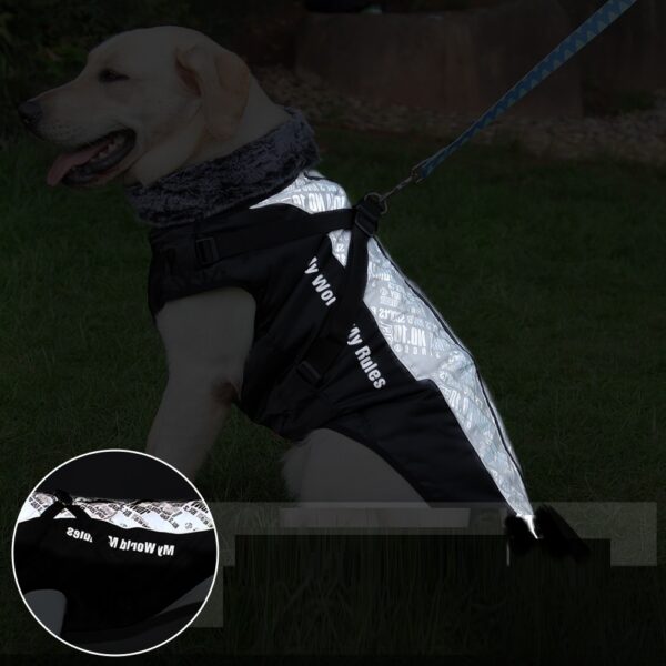 Warm Waterproof Reflective Big Dog Shell Jacket Pet Clothing - Image 8