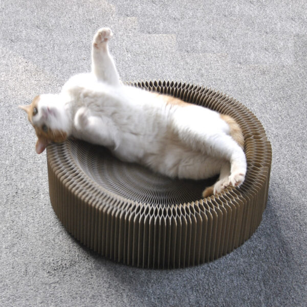 Corrugated Scratching Board Organ Nest Foldable Large Cat Toy Claw Sharpener Pet Supplies - Image 5