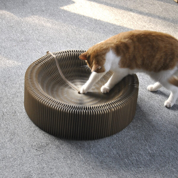 Corrugated Scratching Board Organ Nest Foldable Large Cat Toy Claw Sharpener Pet Supplies - Image 9