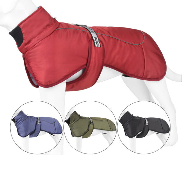 New Dog Clothes Cloak Style Thickened And Warm Pet Keeping Warming Clothes With Reflective Warmth Pet Supplies - Image 10