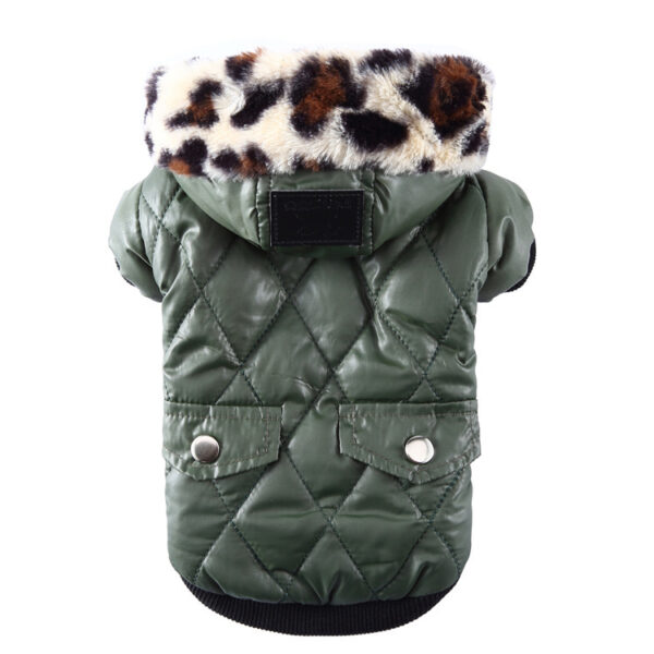 Cross-border pet supplies pet clothes dog clothes autumn and winter fur collar coat pet dog clothing - Image 6