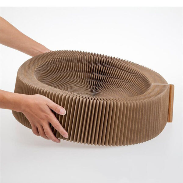 Corrugated Scratching Board Organ Nest Foldable Large Cat Toy Claw Sharpener Pet Supplies - Image 3