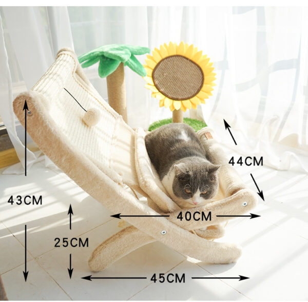 Pet Cat Sofa Bed Sunbathing Chair - Image 5