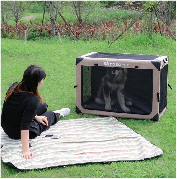 One Piece Collapsible Cloth Kennel Tent - Image 2