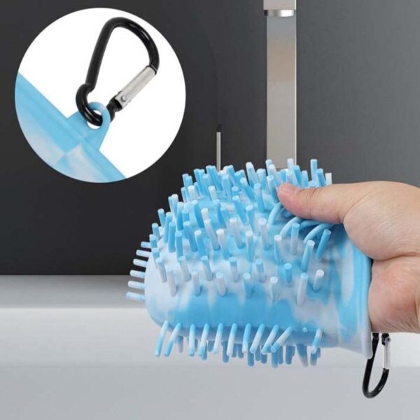 2 In 1 Dog Paw Cleaner Cup Soft Pet Dog Foot Cleaning Washer Brush Cup Portable Pet Foot Washer Paw Clean Brush Foot Cleaning Bucket Pet Products - Image 4