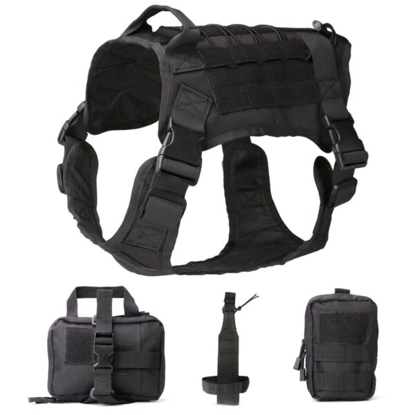 Outdoor Dog Vest Five Piece Suit Tactical Dog Clothing Dog Supplies - Image 3