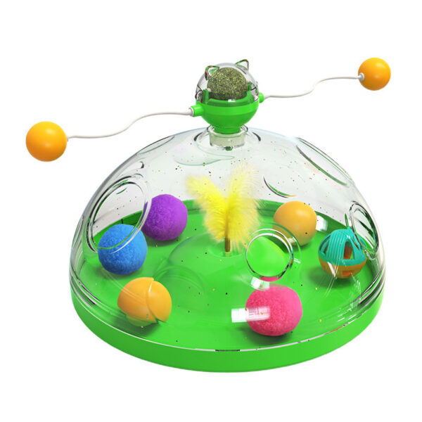 Meows Windmill Funny Cat Toys Interactive Multifunctional Turntable Pet Educational Toys With Catnip Luminous Ball Pinwheel Toys Pet Products - Image 8