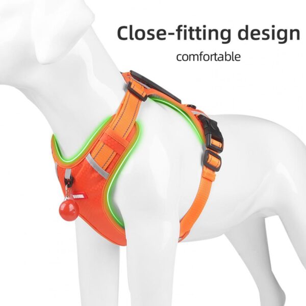 Nylon Dog Harness No Pull Breathable Reflective Pet Harness Vest For Small Large Dog Outdoor Running Dogs Training Accessories - Image 9