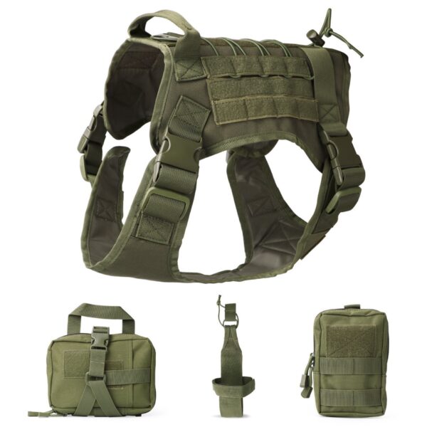 Outdoor Dog Vest Five Piece Suit Tactical Dog Clothing Dog Supplies - Image 5