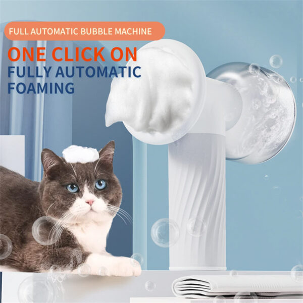 Automatic Foaming Dog Cat Bath Brush Dog Shampoo Brush With Soap Dispenser Electric Pet Grooming Massage Brush Pet Bath Brush Scrubber Comb For Dog Cat Pet Products - Image 6