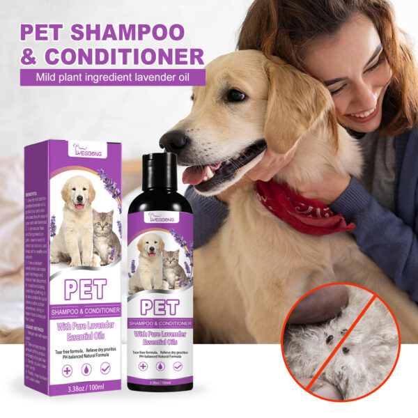 Pet Shampoo Pet Bath Relieve Skin Itching Hair Soft Non-knotted Shampoo - Image 10